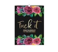 Divertido calendario 2026 para mujeres cansadas, calendario de pared de salud mental 2026, calendario F*ck It 2026, regalo positivo inspirador para mujeres