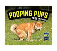 Divertido calendario de caca de perro 2025: un divertido calendario de pared para cachorros que es un gran regalo para amigos y familiares.