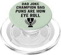 Divertido campeón de bromas de papá y papá, malos juegos de palabras para el Día del Padre PopSockets PopGrip para MagSafe