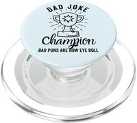 Divertido campeón de bromas de papá y papá, malos juegos de palabras para el Día del Padre PopSockets PopGrip para MagSafe