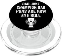 Divertido campeón de bromas de papá y papá, malos juegos de palabras para el Día del Padre PopSockets PopGrip para MagSafe