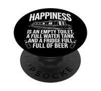Divertido Canal Boating Narrowboat Barco Continuo Cruiser PopSockets PopGrip Adhesivo