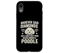 Divertido caniche, mejor amiga de las niñas, amante de los perros, dueña de mascotas Carcasa para iPhone XR
