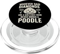 Divertido caniche, mejor amiga de las niñas, amante de los perros, dueña de mascotas PopSockets PopGrip para MagSafe