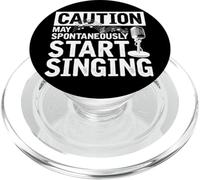 Divertido Cantante Precaución Puede Comenzar espontáneamente a Cantar Musical PopSockets PopGrip para MagSafe