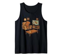 Divertido Capybara Gamer Meme Cozy Animal Gaming Broma Juego Retro Camiseta sin Mangas