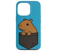 Divertido Capybara Pocket Pal Cute Chill Animal Capybara Vibes Carcasa para iPhone 13 Pro