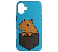 Divertido Capybara Pocket Pal Cute Chill Animal Capybara Vibes Carcasa para iPhone 16 Plus