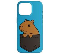 Divertido Capybara Pocket Pal Cute Chill Animal Capybara Vibes Carcasa para iPhone 16 Pro