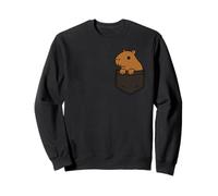 Divertido Capybara Pocket Pal Cute Chill Animal Capybara Vibes Sudadera