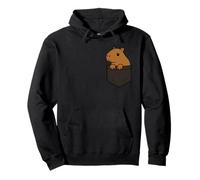 Divertido Capybara Pocket Pal Cute Chill Animal Capybara Vibes Sudadera con Capucha