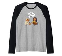 Divertido Capybaras Cómic Diseño Capy Halloween Bro Camiseta Manga Raglan