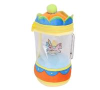 Divertido Carrusel Giratorio de Felpa Colgante Suave Juguete para Aliviar el Estrés para Niños, Bolso Corto con Cordón de Felpa para Mochilas