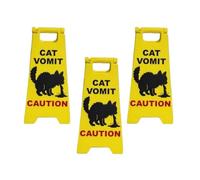 Divertido cartel de vómito con diseño de gatos y vómito, cartel de escritorio humorístico, regalo para los amantes de los gatos, decoración del hogar, letreros de advertencia de vómito, letreros de