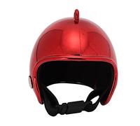 Divertido Casco de Pollo para Mascotas, Llamativo, Ajustable, Casco de Pollo para Pollos pequeños, pájaros, Loros, Fiestas navideñas de Halloween, Cosplay, concursos de Belleza, (Lacre)