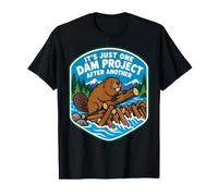 Divertido Castor carpintería Juego de Palabras papá Marido un Proyecto de Presa Camiseta