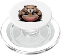 Divertido Castor Come Ramen Ramen Fans PopSockets PopGrip para MagSafe