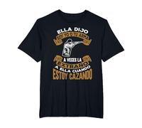 Divertido Caza Veces La Extraño A Ella Cuando Estoy Cazando Camiseta, Hombre Tallas Grandes, Negro, 3X Alto