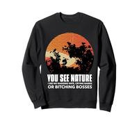 Divertido Caza Ves Naturaleza No Veo Nagging Esposa Sudadera