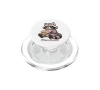 Divertido Cazador de Pizza Bandit, Mapache, Basura, Panda, Amante de la Pizza PopSockets PopGrip para MagSafe