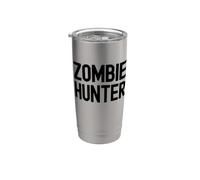 Divertido cazador de zom isfraz de Halloween caza zombies Vaso térmico de acero inoxidable de doble pared