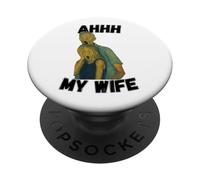 Divertido CEO Astrónomo Tendencias Meme Ahhh Concierto Mi Esposa PopSockets PopGrip Adhesivo