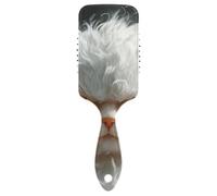 Divertido cepillo de dibujos animados para gatos angora turcos para la ira recto, masajeador de cabeza para pérdida de cabello con mango ergonómico para peinar