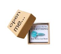 Divertido cepillo para ombligo, regalo pequeño de la suerte, regalo de bolsillo pensado para amante, mejor amigo y familia