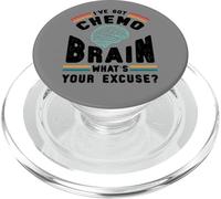 Divertido Cerebro Quimio ¿Cuál es tu Excusa Cáncer PopSockets PopGrip para MagSafe