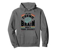Divertido Cerebro Quimio ¿Cuál es tu Excusa Cáncer Sudadera con Capucha
