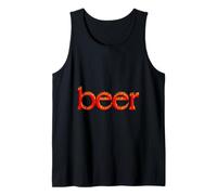 Divertido Cerveza Texto Diseño Fuego Meme Badass Camiseta sin Mangas