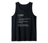 Divertido Chef Definición Diccionario Sarcástico Camiseta sin Mangas