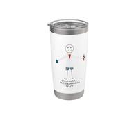 Divertido chico de investigación clínica para hombres, Science Vaso térmico de acero inoxidable de doble pared