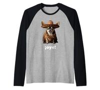 Divertido Chihuahua en Sombrero y Español - ¡Oye! Camiseta Manga Raglan