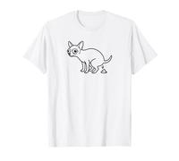 Divertido Chihuahua Haciendo Negocios - Lindo Regalo de dueño de Perro de Dibujos Animados Camiseta
