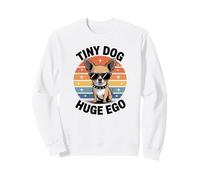 Divertido Chihuahua Tiny Dog Enorme Ego Jefe Actitud Sudadera