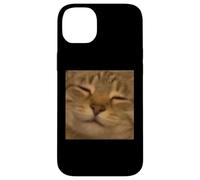 Divertido Chill Cara De Gato Borroso Foto Meme Carcasa para iPhone 14 Plus