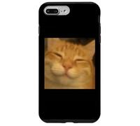 Divertido Chill Naranja Gato Cara Borrosa Foto Meme Humor Carcasa para iPhone 7 Plus/8 Plus