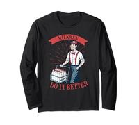 Divertido Chiste humorístico de Milk Man I Los lecheros lo Hacen Mejor Manga Larga