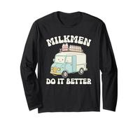 Divertido Chiste humorístico de Milk Man I Los lecheros lo Hacen Mejor Manga Larga