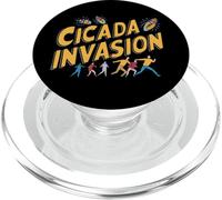 Divertido Cicada Invasión Cigarras Insecto Apocalipsis Comic PopSockets PopGrip para MagSafe