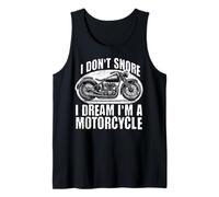 Divertido ciclista ronquido, no ronquido, sueño que soy una motocicleta Camiseta sin Mangas