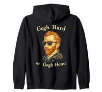 Divertido clásico y Fresco Van Gogh Go Hard Or Go Home Sudadera con Capucha