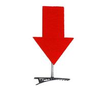 Divertido clip de pato para el pelo con signo de exclamación femenino, patrón de fantasía para niñas, llamativo signo de exclamación amarillo