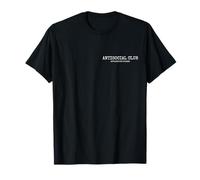 Divertido Club AntiSocial Regalo Introvertido Sarcastic Anti-Social Camiseta