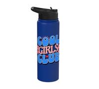 Divertido club de chicas geniales para niños mujeres lindas niñas Stainless Steel Insulated Water Bottle