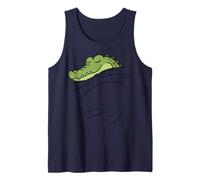 Divertido cocodrilo durmiendo Animal zoológico niños niñas niños Camiseta sin Mangas