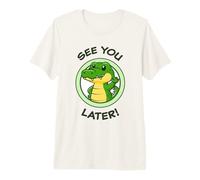 Divertido cocodrilo. ¡Nos vemos más Tarde! Lindos y adorables Animales Kawaii Camiseta Premium