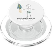 Divertido Cohete Rocket Guy Space Boys Rocket para Hombre PopSockets PopGrip para MagSafe