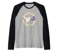 Divertido Colibrí Meme Pájaro Pequeño Gran Energía Néctar Naturaleza Camiseta Manga Raglan